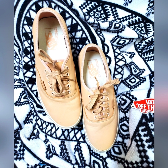 Vans Other - Leather Lace Up Van's Veggie Tan 9.5 Woman's 8 Mens